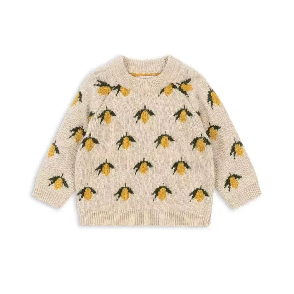 1-9t-秋の新ベビー男の子女の子服ベビーセーター幼児ニットセーター新生児ニット長袖コットンベビープルオーバートップス