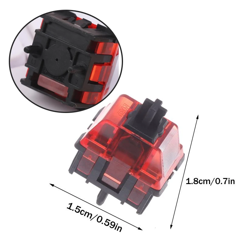 1/3/5PCS Plastic Prelubed Geonworks Raptor HE V2 Switch Hall Effect Switches For Wooting Magnetic Keyboards Adapted To Wooting