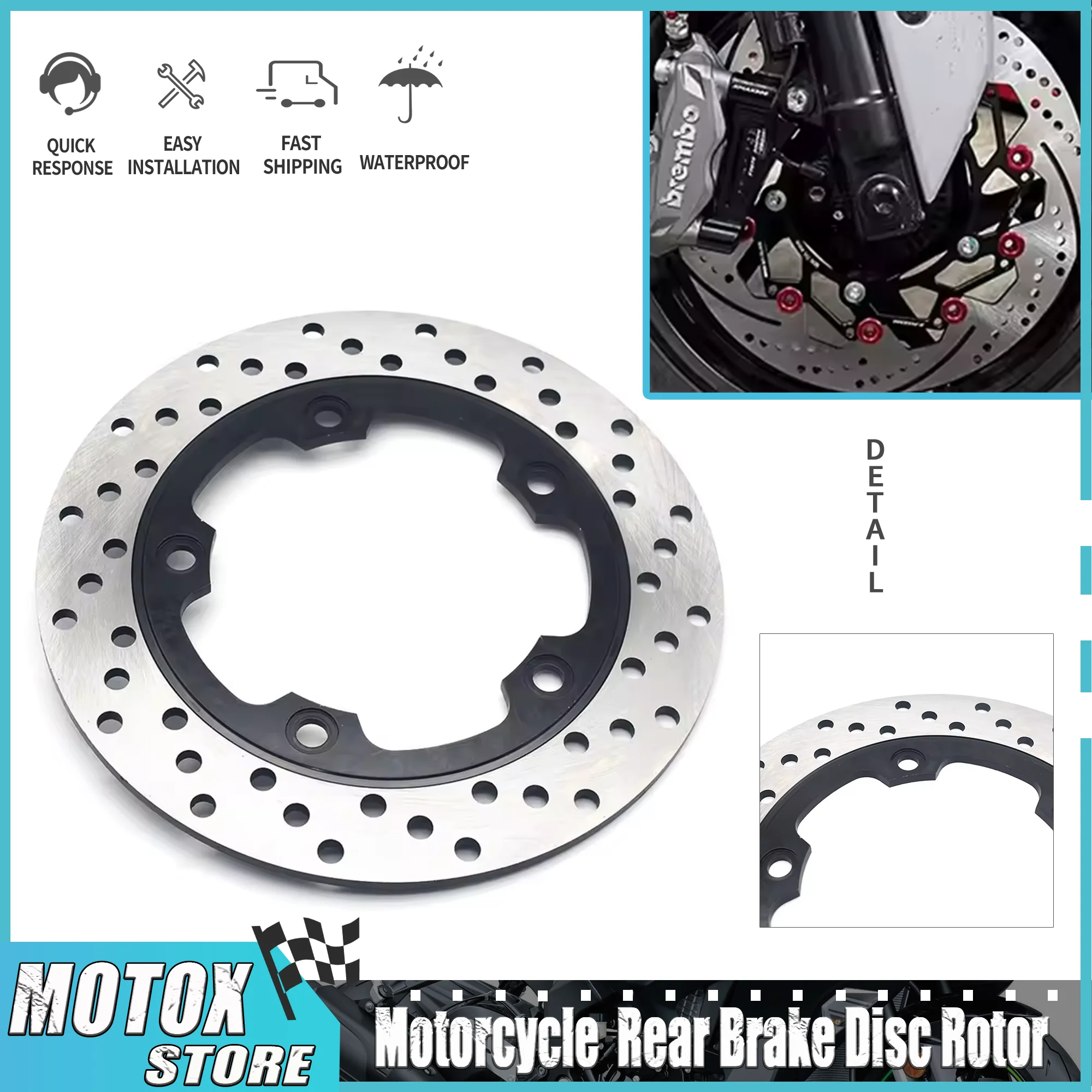 

Подходит для Suzuki DL 250 VStrom ABS 2017 2018 2019 2020, аксессуары для мотоциклов, ротор заднего тормозного диска