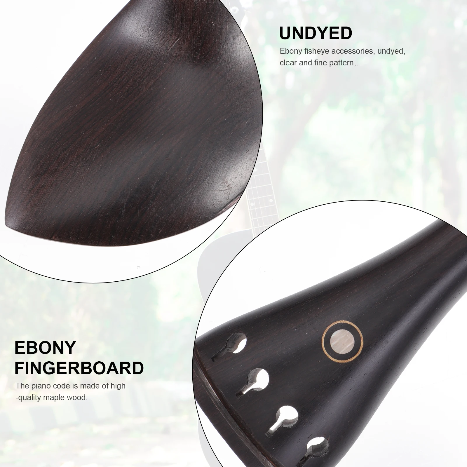 

Violin Accessories Ebony Tools Parts 9 Piece Set Practical Supplies Maple 4/4 Accessory