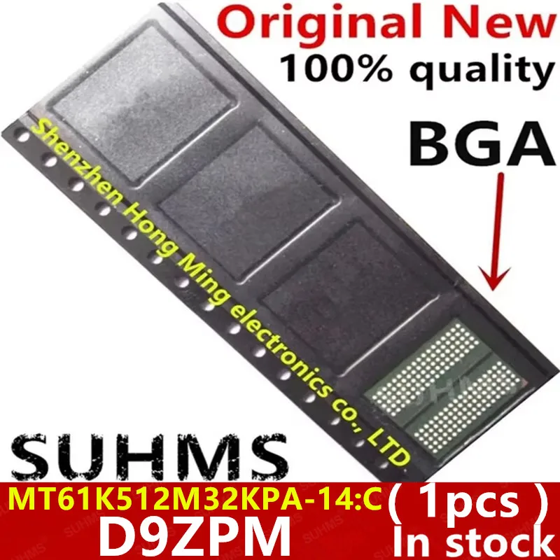 (1piece)100% New D9ZPM MT61K512M32KPA-14:C BGA