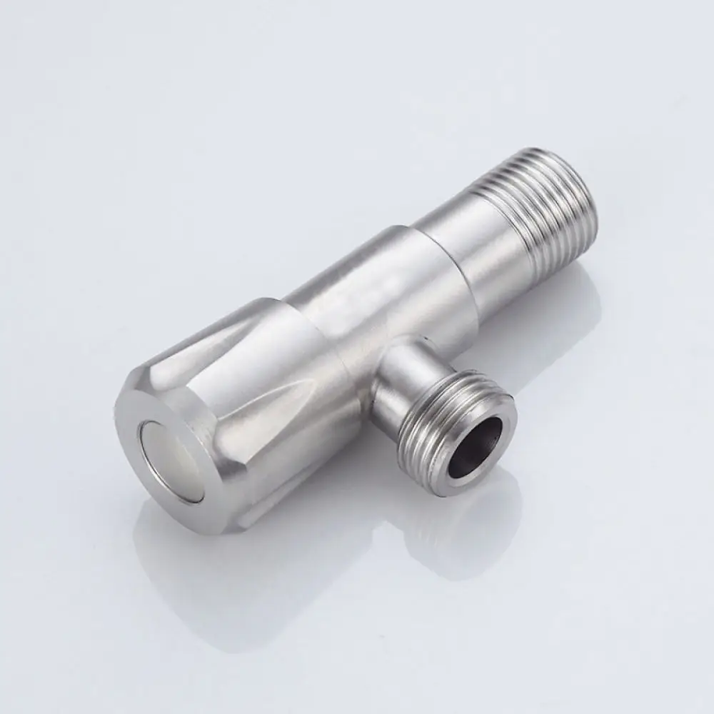 Premium Stainless Steel Angle Valve Copper Core High Flow Water Shut Off Tap For Shower Head Faucet Bidet Toilet Sprayer