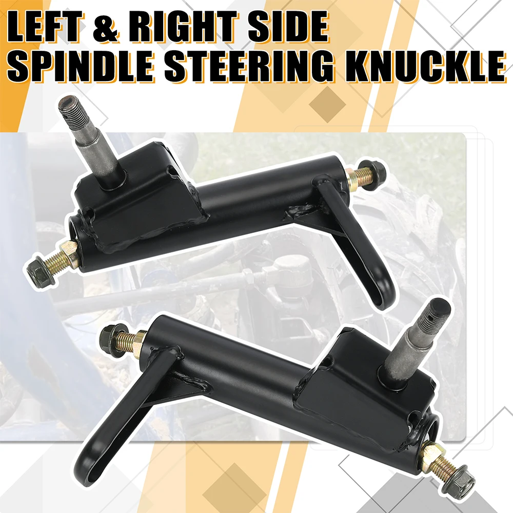 Left & Right Spindle Steering Knuckle Set For Coleman KT196 Go-Karts For 196cc 6.5 Hp Gas Powered Go-Karts