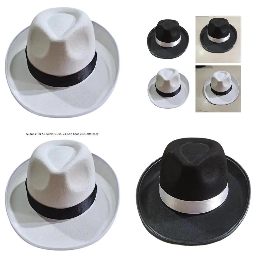 

R1WE French Hat Magicians Fedoras Hat for Adult Unisex Gathering Travel