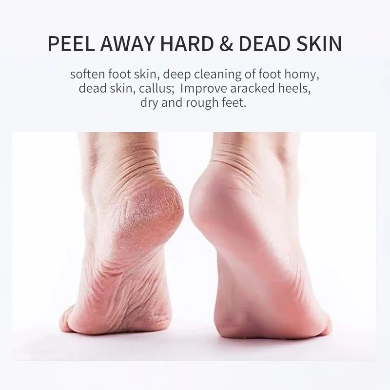 Lavender & VC Foot Peeling Mask Exfoliating Heels Calluses Remove Foot Patches Dead Skin Remover Pedicure Socks Foot Care 1Pair