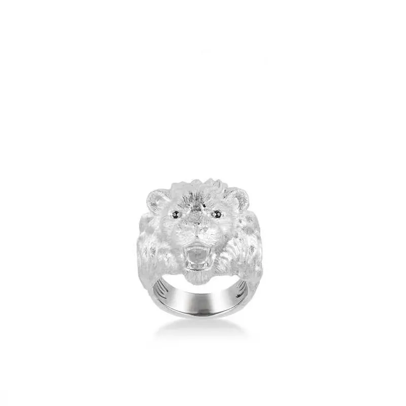 

ZOCA New Hot Selling Real 925 Sterling Silver King of Lion Rings For Women Men Cool Rings Fine Jewelry Gift