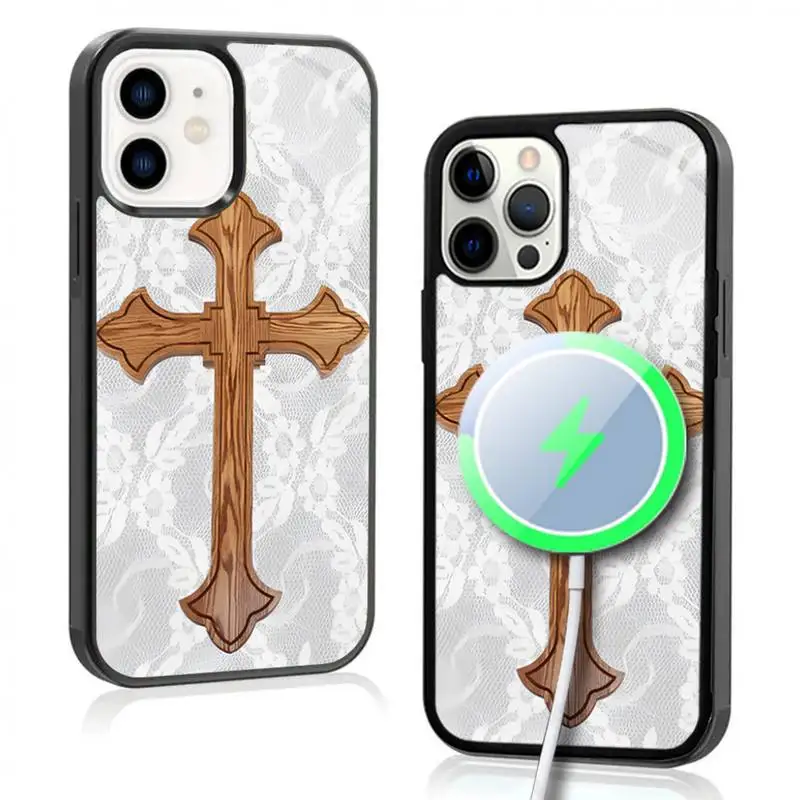 Delta Phone Case For IPhone 11 12 13 14 15 Plus Pro Max Mirror Acrylic Cover For Magsafe Wireless Charging