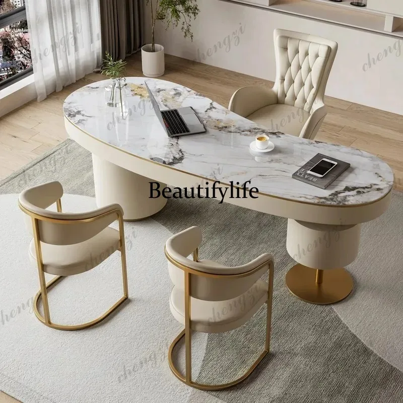 Z138 Upgrade Reception Office Table Aesthetic Luxury Writing Modern Office Desk Standing Specialty Cute Mesa De Escritorio