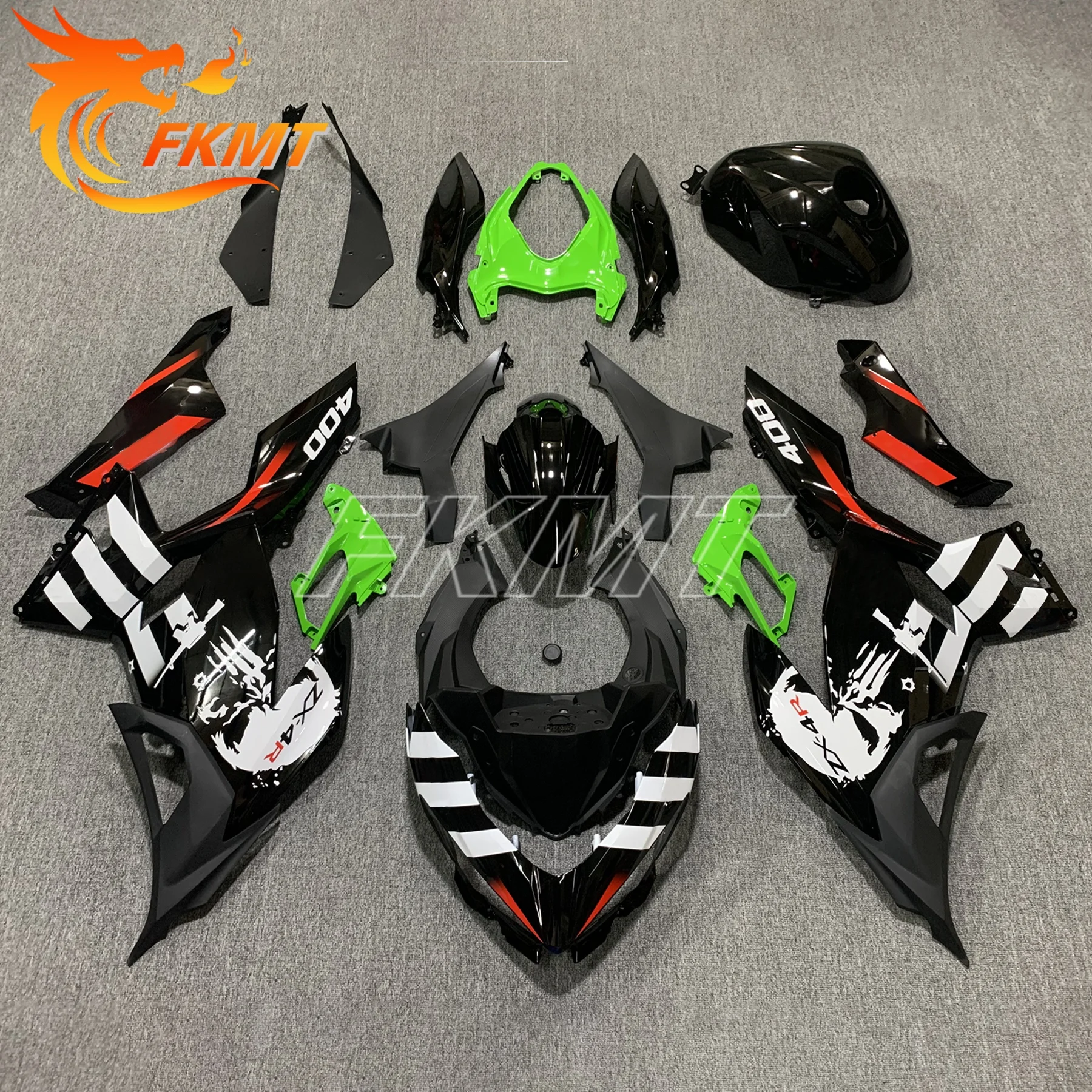 العلامة التجارية الجديدة دراجة نارية هدية لكاواساكي نينجا 400 2018 2019 2020 2021 2022 2023 ABS البلاستيك قذيفة طقم الجسم