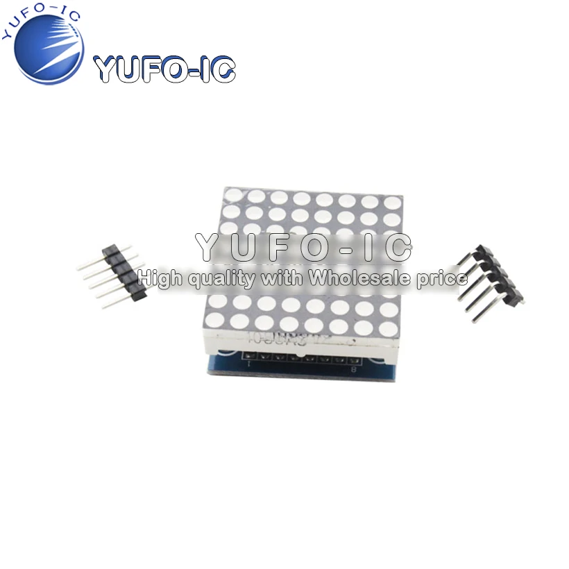 YS-50 MAX7219 وحدة مصفوفة نقطية 1 رقاقة التحكم في الحواسيب الصغيرة محرك LED وحدة عرض وحدة