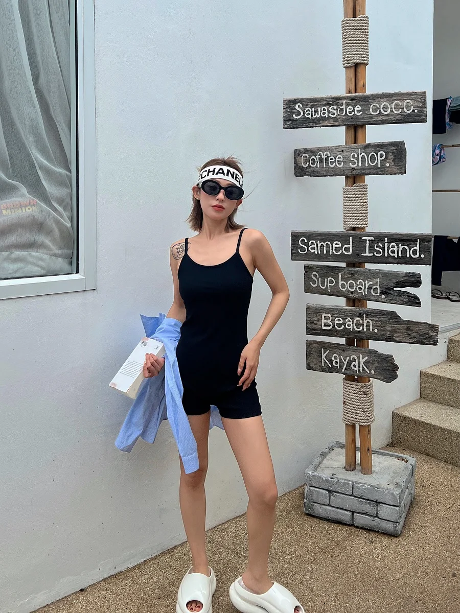 

Sexy Spicy ort Pants Design Hollow out Strap Onesie CC Night Fsy Slimming High Waist Polyester Fiber Commute Sle