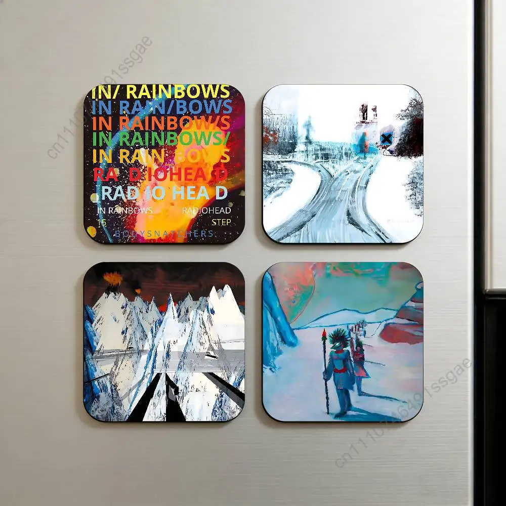 

R-RadioheadS Rock Band Decorative Refrigerator Magnets,Funny Fridge Magnets for Kitchen Home Office Whiteboard Locker Decor