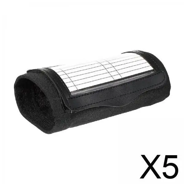 

5xPlaybook Wristband Coach Bracer Wrist Band for Match Baseball Softball Signs Black