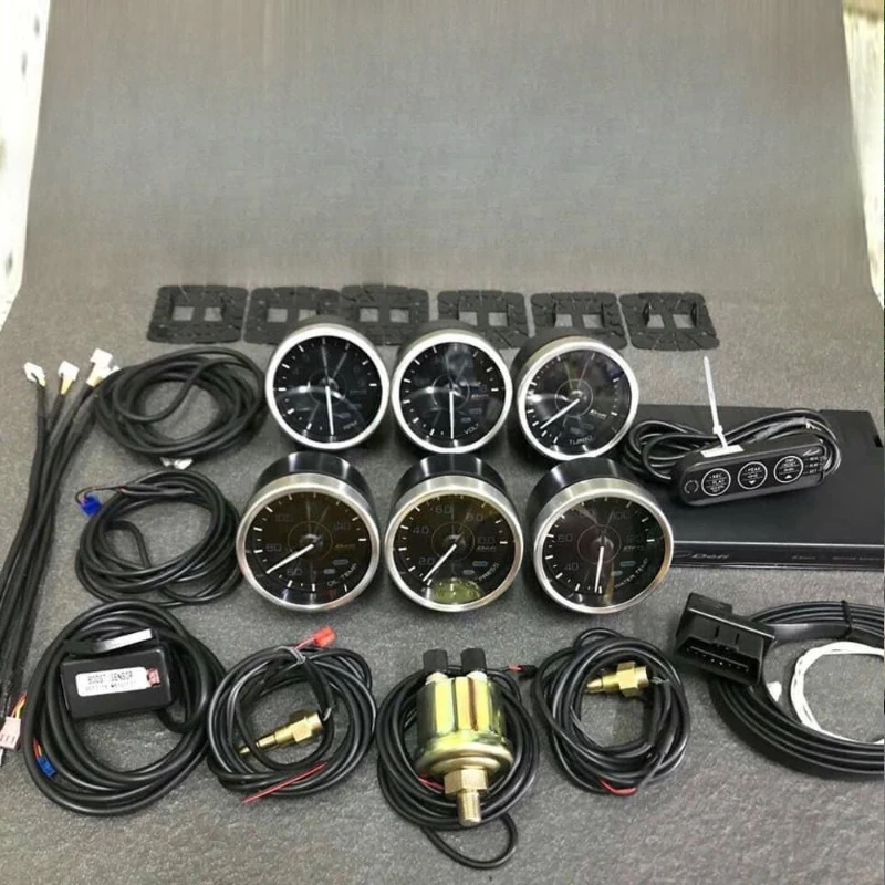 Style A1 Advanced ZD N2 LCD Racing OBD Gauge 6‑in‑1 Car Modified Multi‑Function Meter