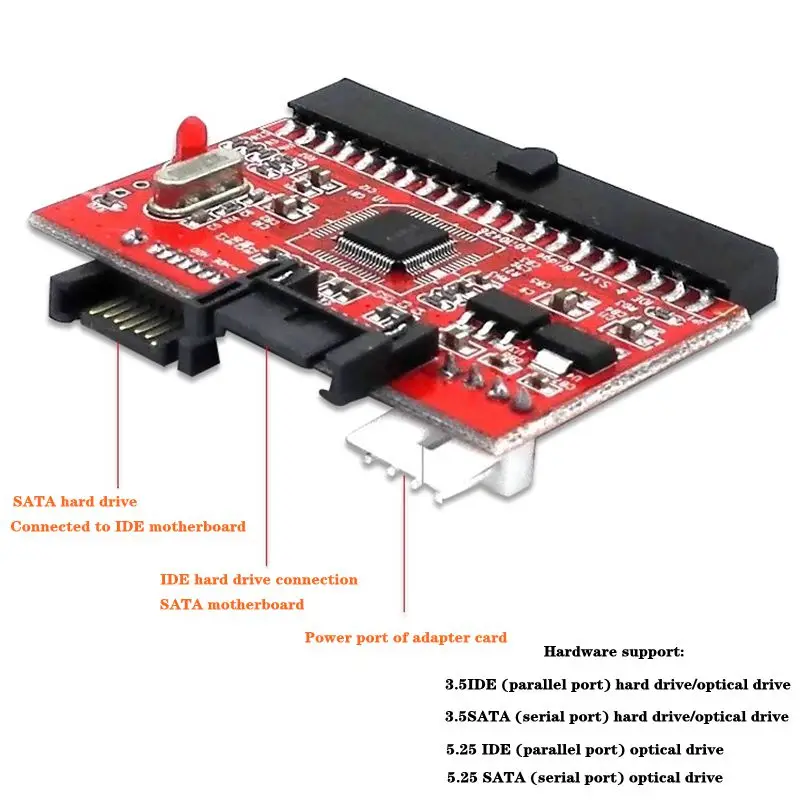 IDE To SATA Bidirectional Adapter Card SATA To IDE Mutual Conversion Card Serial Port Hard Disk Optical Drive To Parallel Port