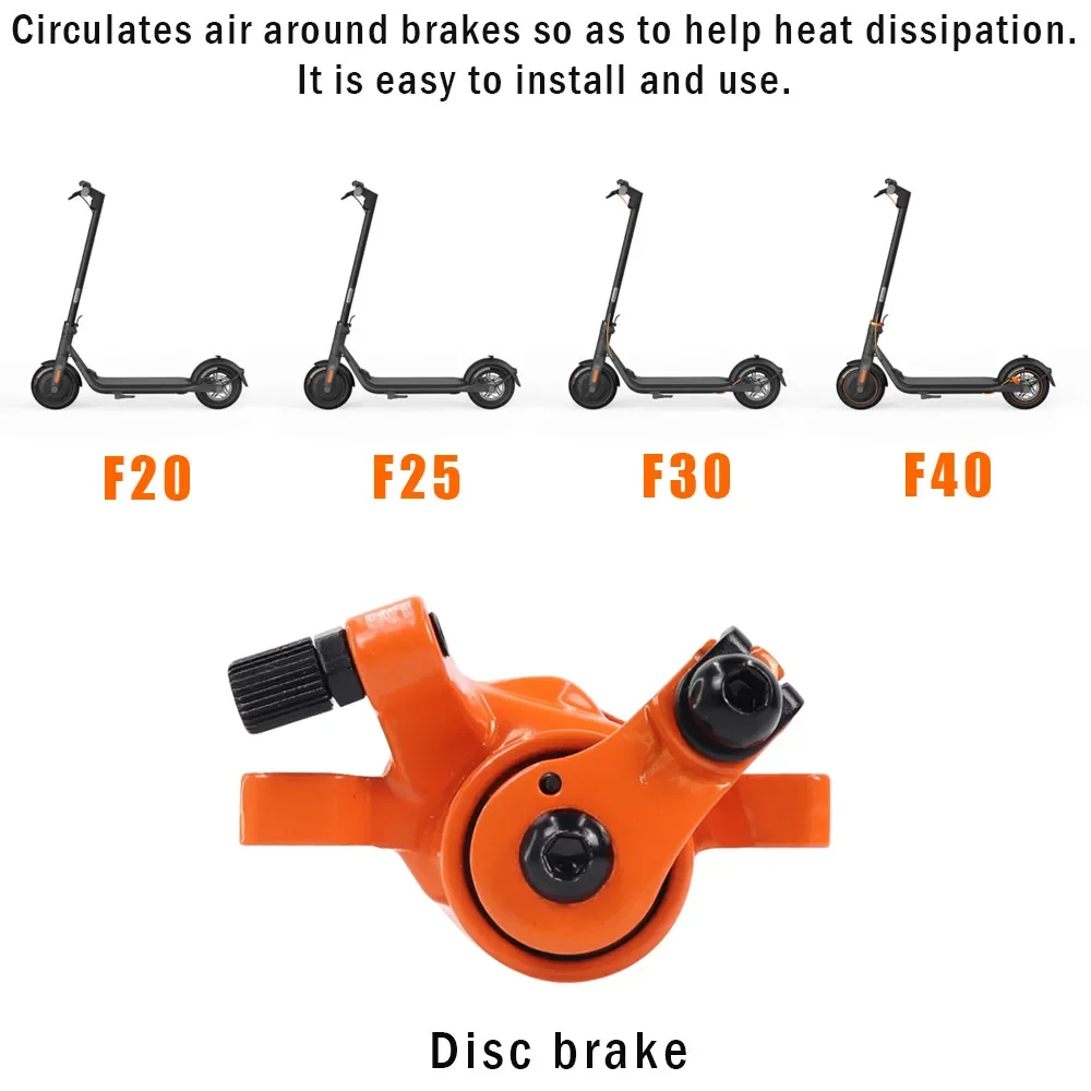 Aluminum Alloy Disc Brake Caliper Applicable To Rear Wheel For Ninebot F20 F25 F40 F30 KickScooter Brakes Electric Scooter Parts