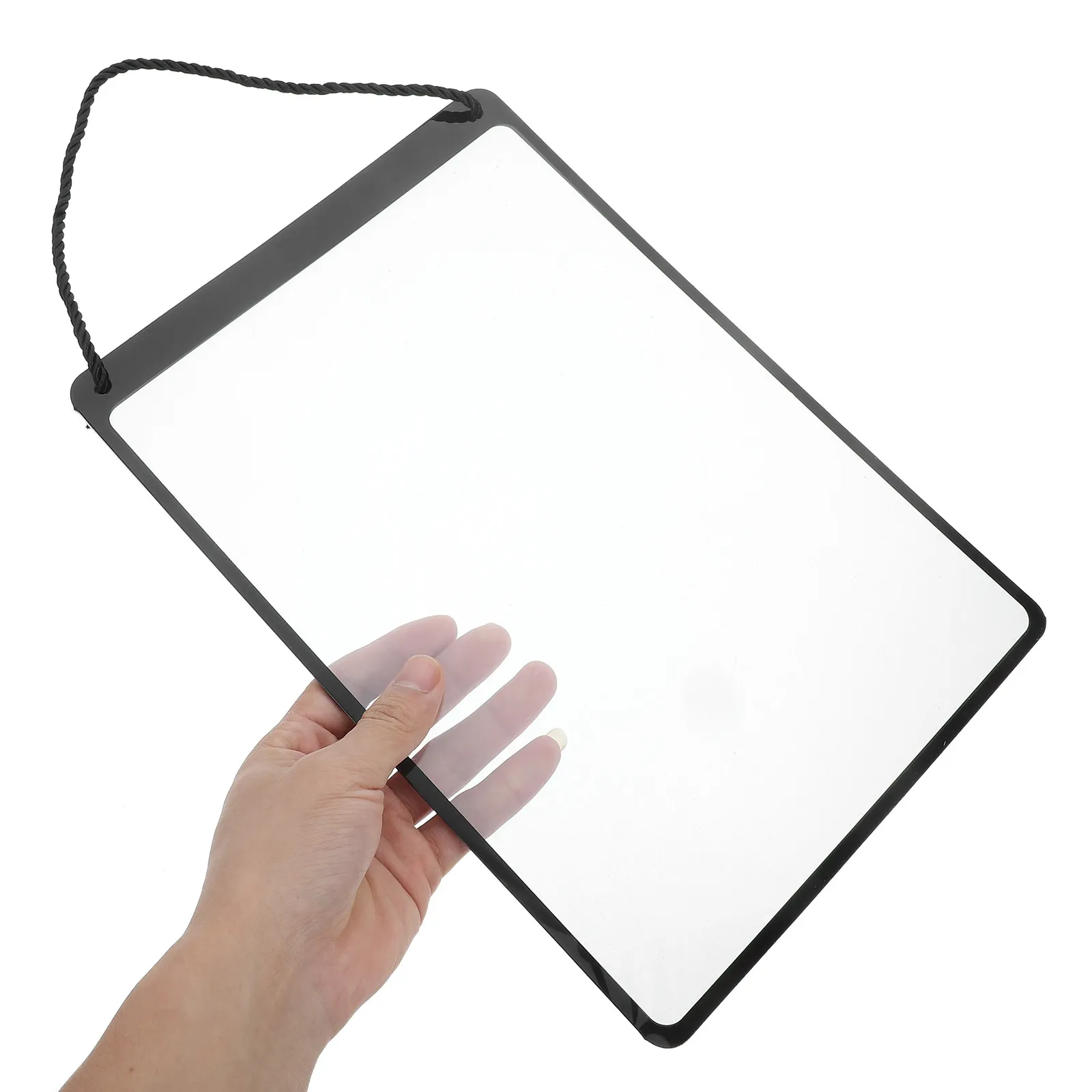 Hanging Clear Plastic Sign Holder A4 Size for Business Retail Display Clothing Store Market Stall Event Promotion Window Door