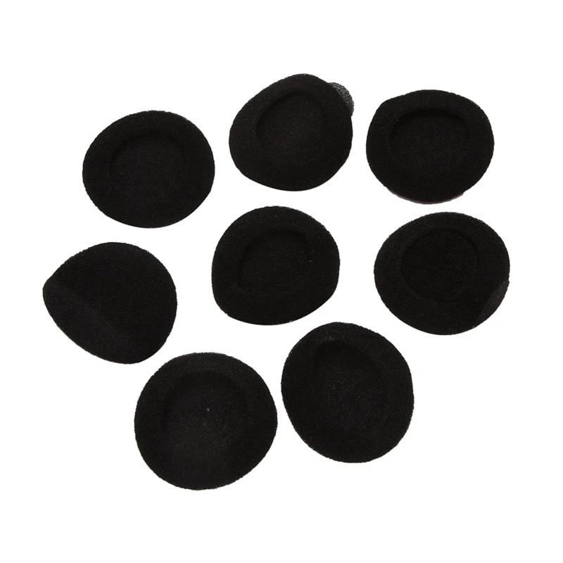 RISE-20 Pair 55Mm Replacement Earphone Pad Covers For Headset Headphone Black