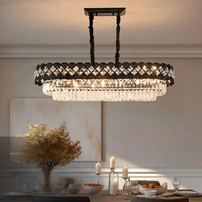 

Украшение дома Подвесные светильники, роскошная хрустальная люстра для гостиной, подвесной светильник для столовой, потолочный светильник, внутреннее освещение