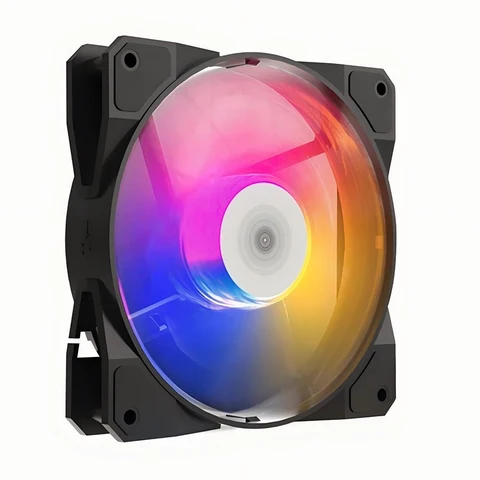 TEUCER P16 RGB FAN 120mm Pc Computer Case Fan Rainbow Heatsink 4PIN…
