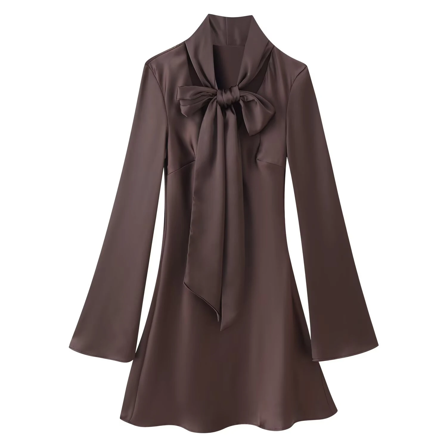 النمط الأوروبي والأمريكي 2025 الشتاء الملابس النسائية الجديدة نمط بسيط سليم صالح نسيج الحرير وشاح اللباس