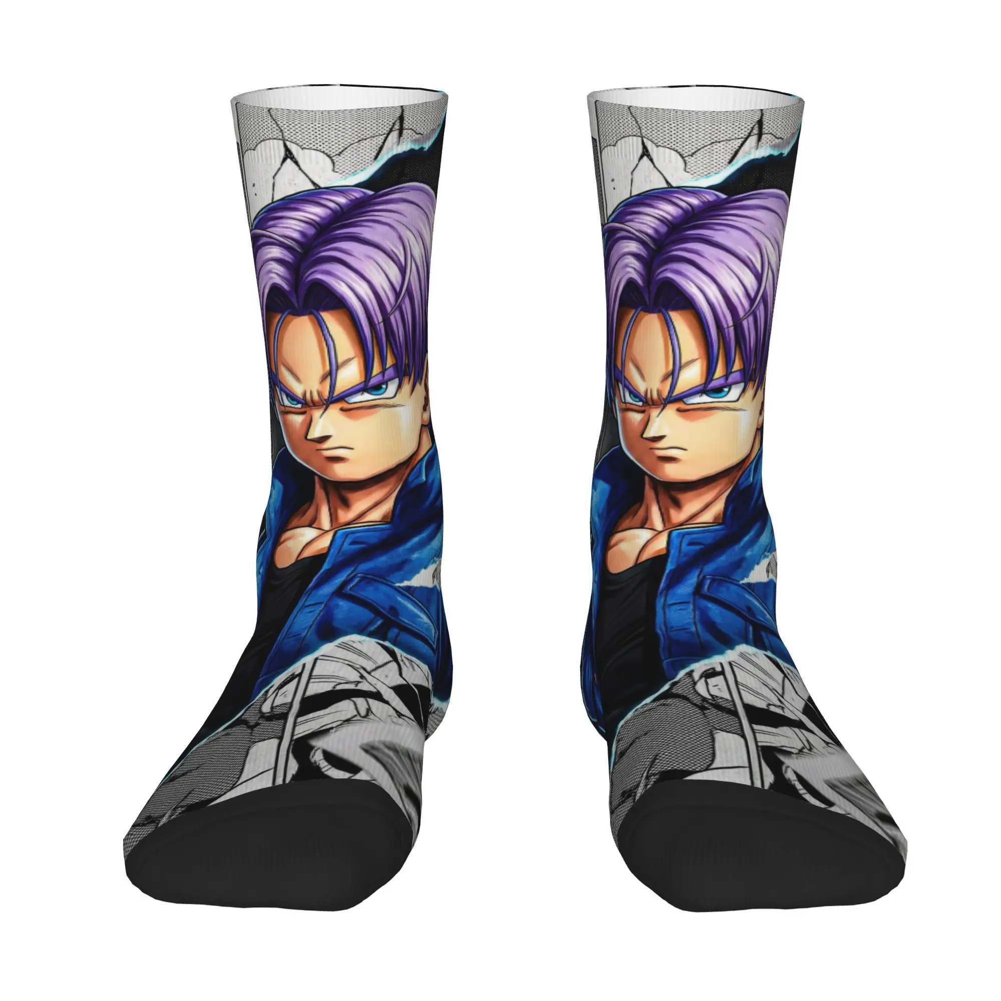 1 Pair Funny Sock Dragon Ball Trunks (8) Harajuku Quality Pattern Printed Men Socks Casual Men's Socks