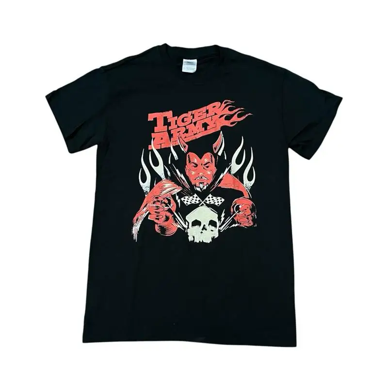 Vintage Tiger Army Devil Psychobilly Punk Rock Band T Shirt Small AFI RARE