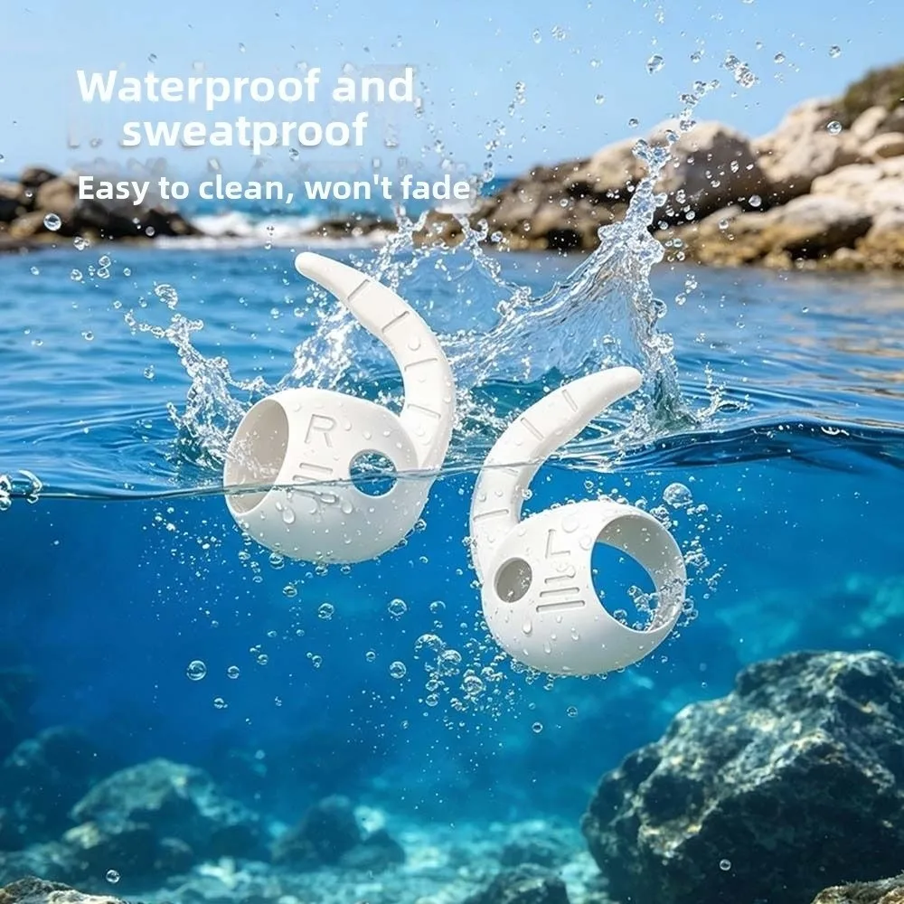5 Pairs Silicone Eartips Anti Slip Anti-Scratch Ear Hooks Shockproof Earbuds Case Cover for Samsung Galaxy Buds 4 Pro