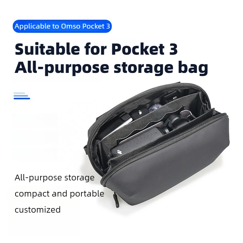 Portable Handheld Soft Bag for DJI OSMO Pocket 3 Multilayer Protective Bags Lightweight Storage Bag Action Camera Accessories