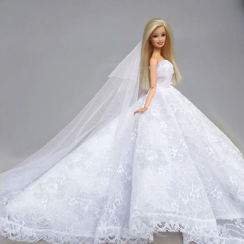 Robe Barbie mariée N°35 Vêtement pour poupée Barbie Silkstone Fashion Royalty Muse
