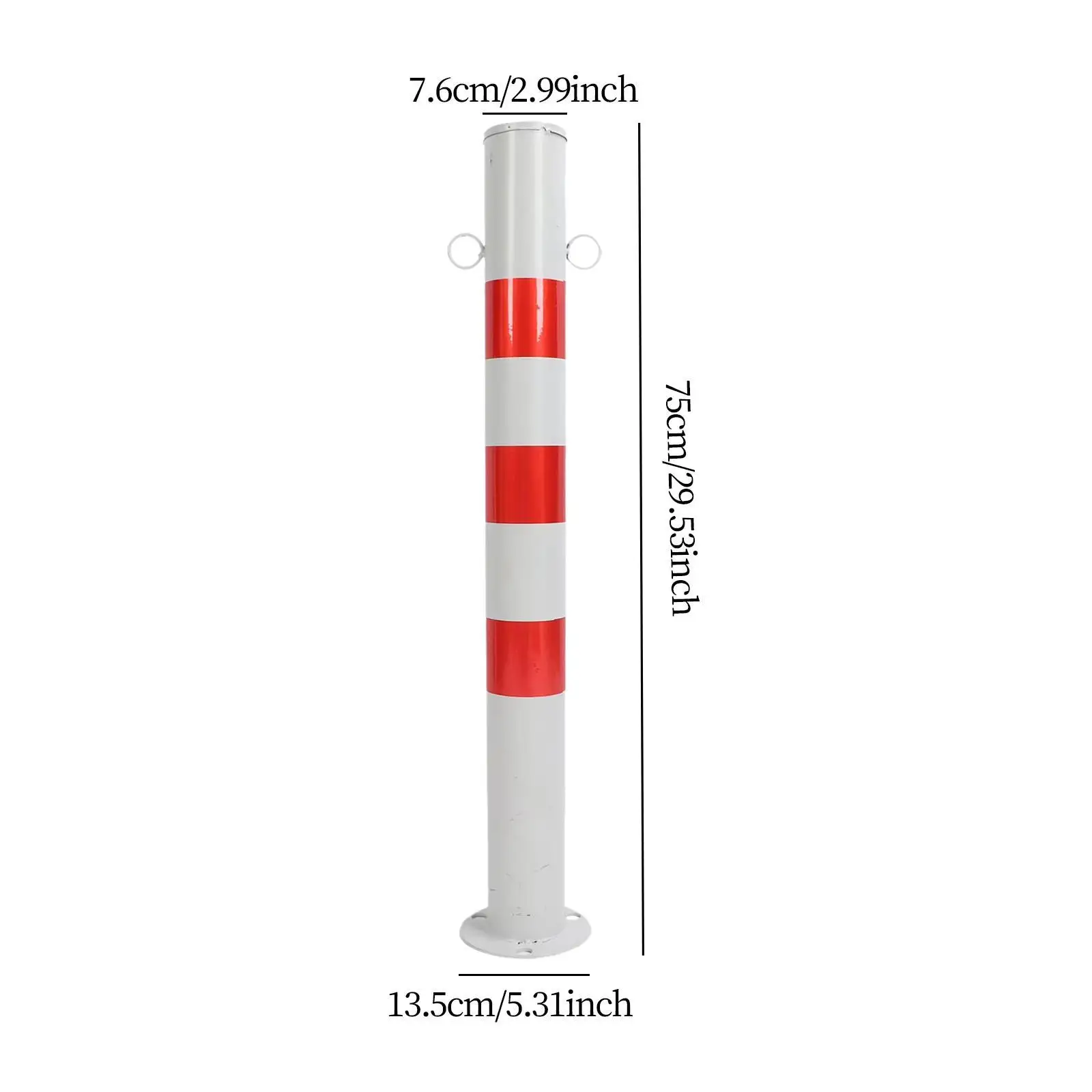 Безопасный столбик 75 см H Парковочный барьер для парковки супермаркетов Уличные дорожки