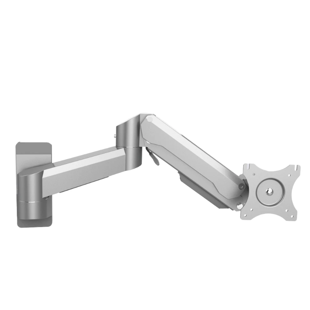 Ergonomic Aluminum Stand Dual Desktop  Arm Gas Spring Automatic Bracket Adjustable Swivel 90 Degree Tilt New Product