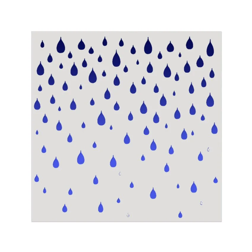 15*15 Raindrops Scrapbook Sten - огляд і ціна Embellishments For Scrapbooking