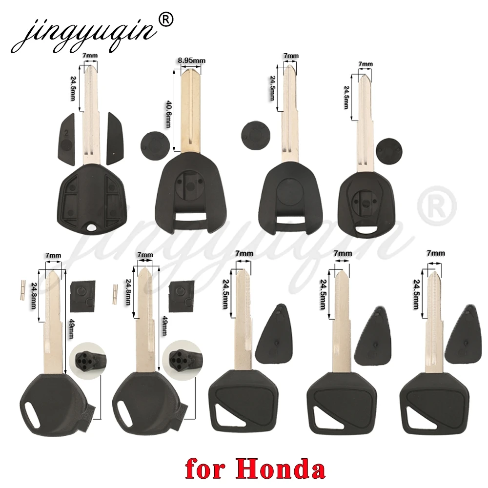 Motorcycle Uncut Key Shell Replace For CBR F RR VTR MN4 Scooter A magnet Anti-theft lock keys Zoomer DIO 56 Z4 Z125 SCR100 WH110