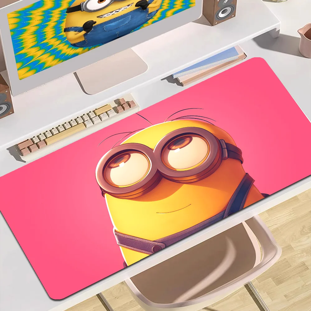 Cartoon L-Lovely Cute M-Minions New Laptop Gaming Mice Mousepad Size For Large Edge Locking Game Keyboard Pad