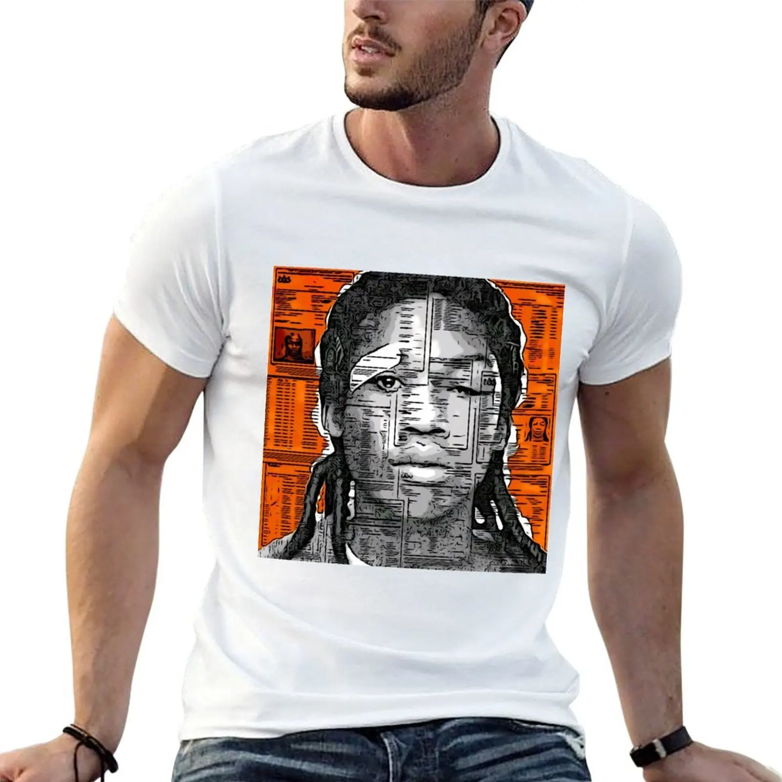 

Meek Mill Cartoon Album Cover T-Shirt t shirts cotton 100% g man t shirts for men T-Shirt