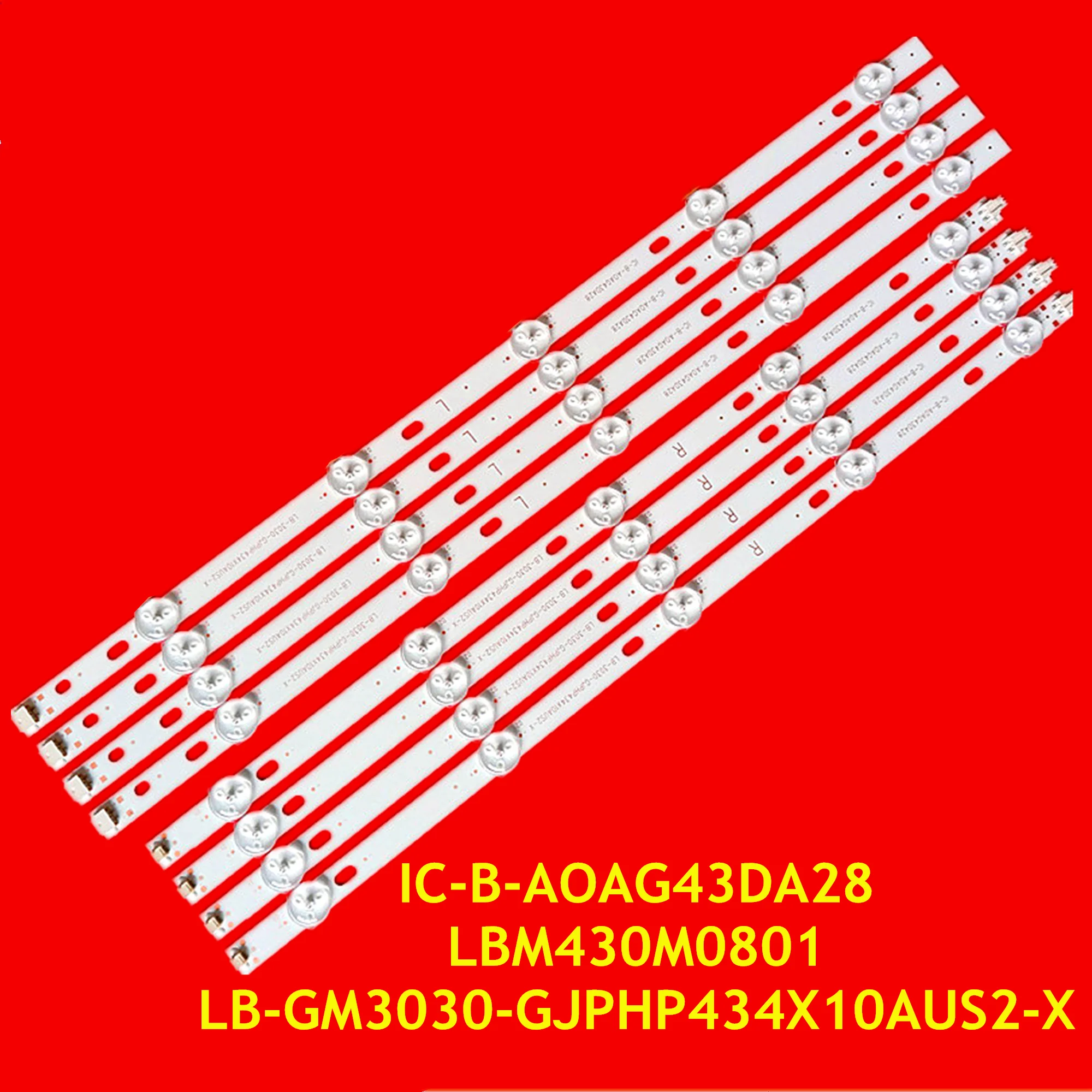 LED Backlight Strip for 43PUS6504 43PUS7505 43PUS6554 43PUS7555 43PUS6754 43PUS7304 LB-GM3030-GJPHP434X10AUS2-X IC-B-AOAG43DA28