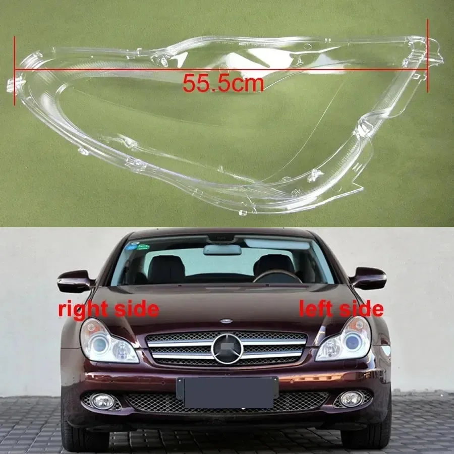 

For Benz W219 CLS300 CLS350 CLS500 CLS550 2007-2009 Headlight Shell Headlamp Transparent Lampshade Cover Lens Plexiglass