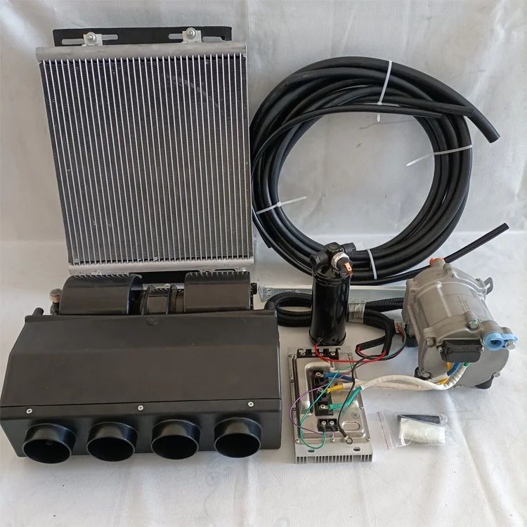 12v 24v Auto AC Air Conditioner System Air Complete Conditioning Under-Dash Evaporator Unit 24V for Vintage Modified Cars
