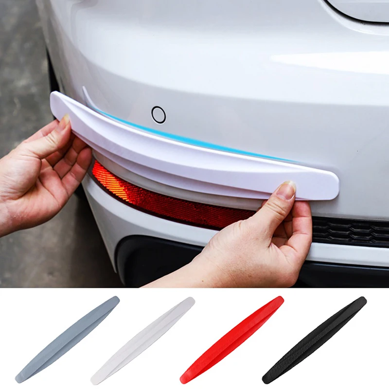 Car Bumper Protector Strip 2pcs Guard Corner Protection Strips Scratch Protector Crash Blade Anti-collision Auto Accessories