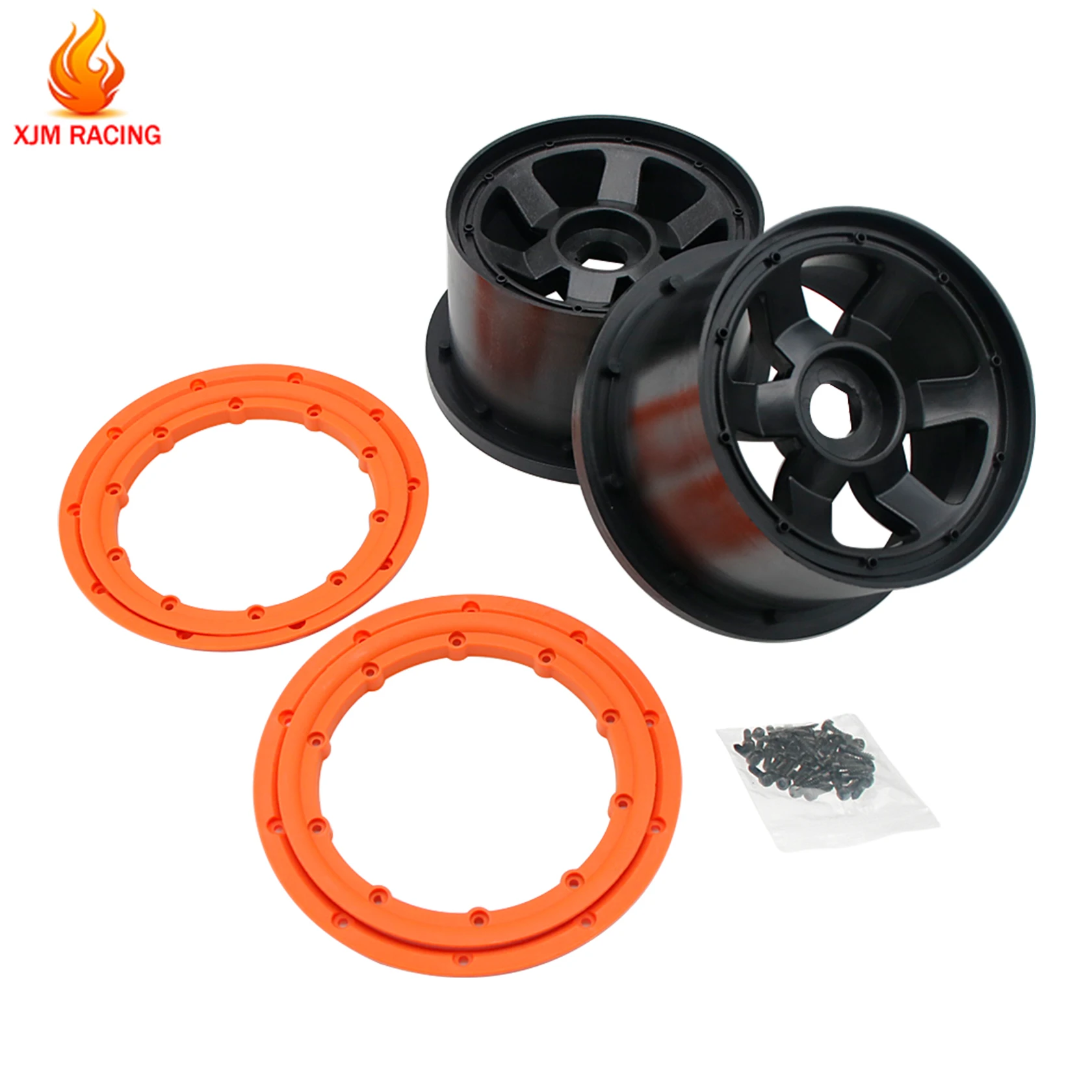 Nylon Achterwiel Hub 2 st voor 1/5 Hpi Rovan Rofun Kingmotor Baja 5b Ss Buggy Rc Auto Onderdelen
