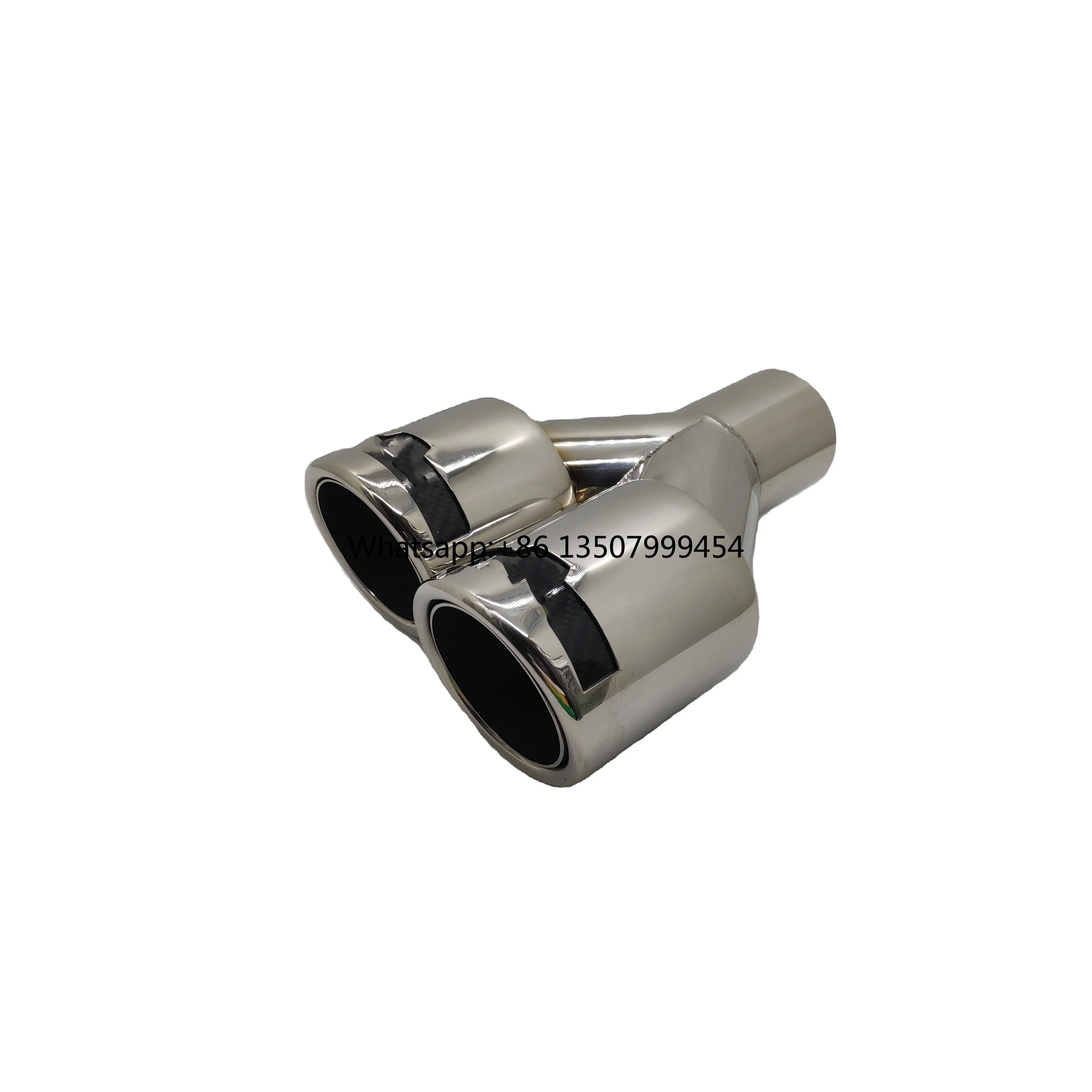 

SS304 Y-type polished automobile exhaust pipe tail pipe modification tail section decoration kit for general-purpose automobile