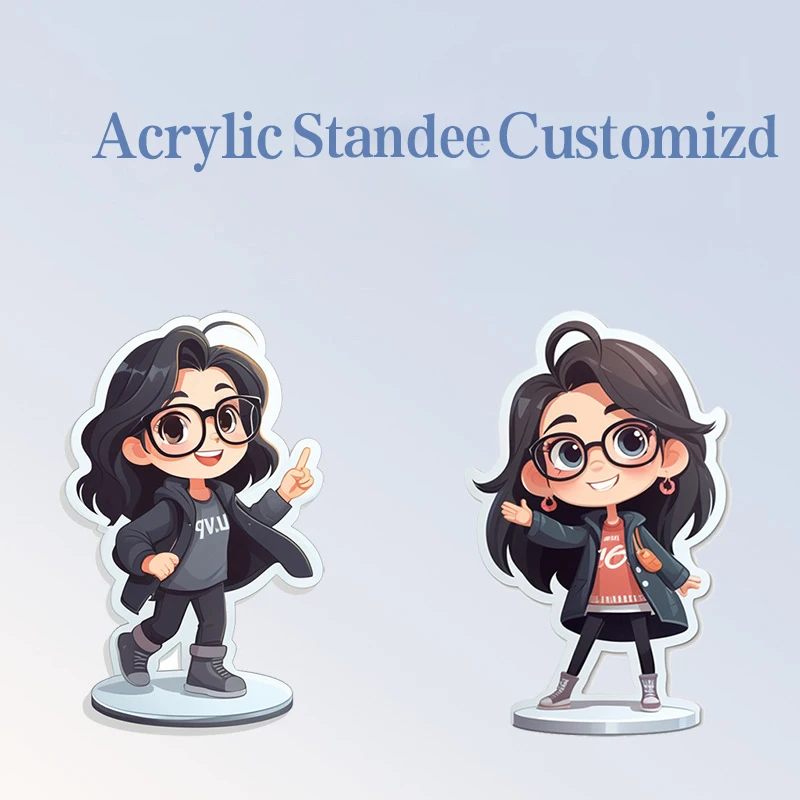 

Acrylic Custom Photo Cartoon Picture Figure Logo Keychain Personalized Holographic Personal Photo Standee Souvenir Birthday Gift