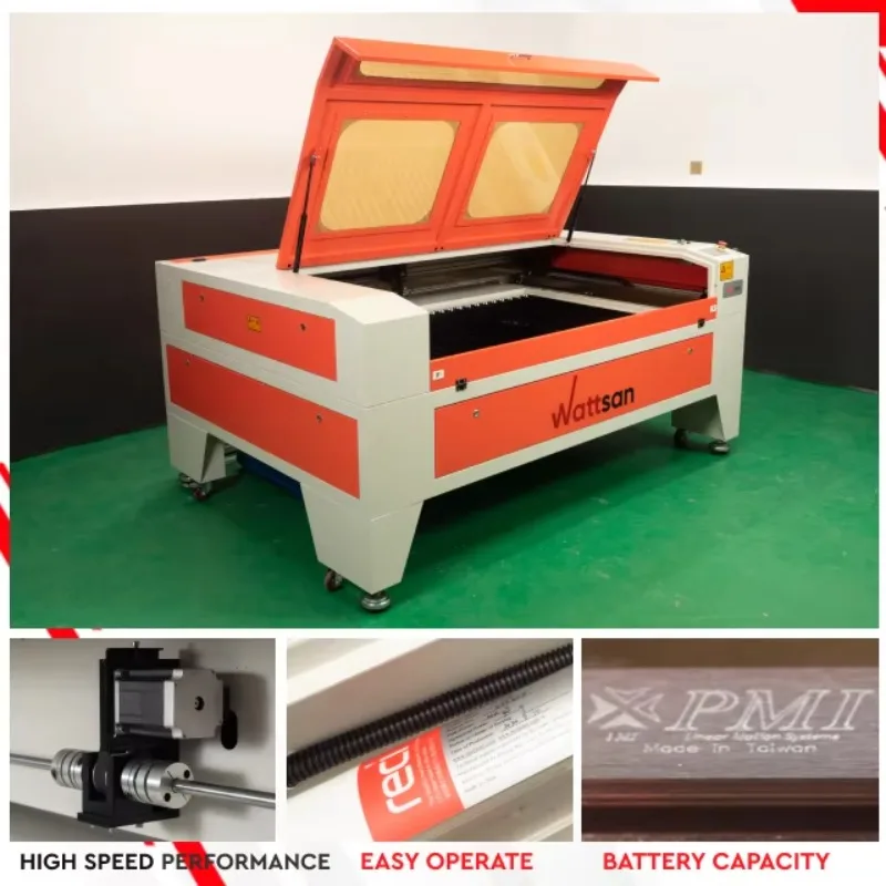 Wattsan 1610 LT آلة القطع بالليزر النقش باستخدام الحاسب الآلي Co2 نظام القطع بالليزر 80 واط 100 واط 130 واط 150 واط 1610 Co2 الليزر 1600*1000 مللي متر