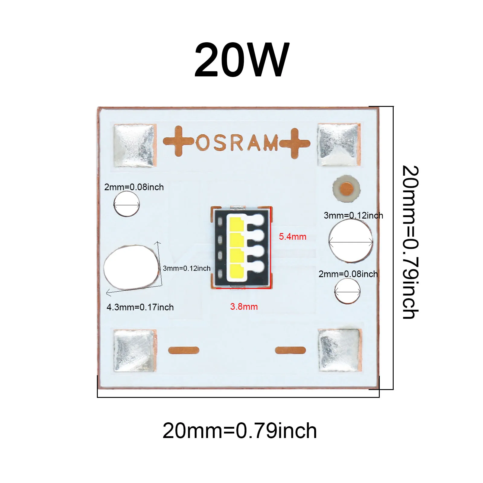 High Power 15W 20W 25W 9V 12V 15V LED COB Lamp Beads Chip SMD PCB Copper Substrate Car Accessories For Automotive Headlights DIY