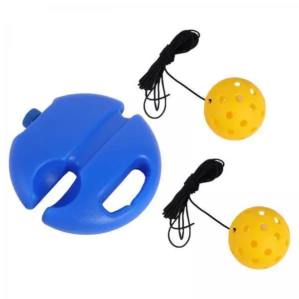 Pickleball Rebound Practice Tool with High Visibility Balls Strong Bounce and Stable Base for Skill Drills