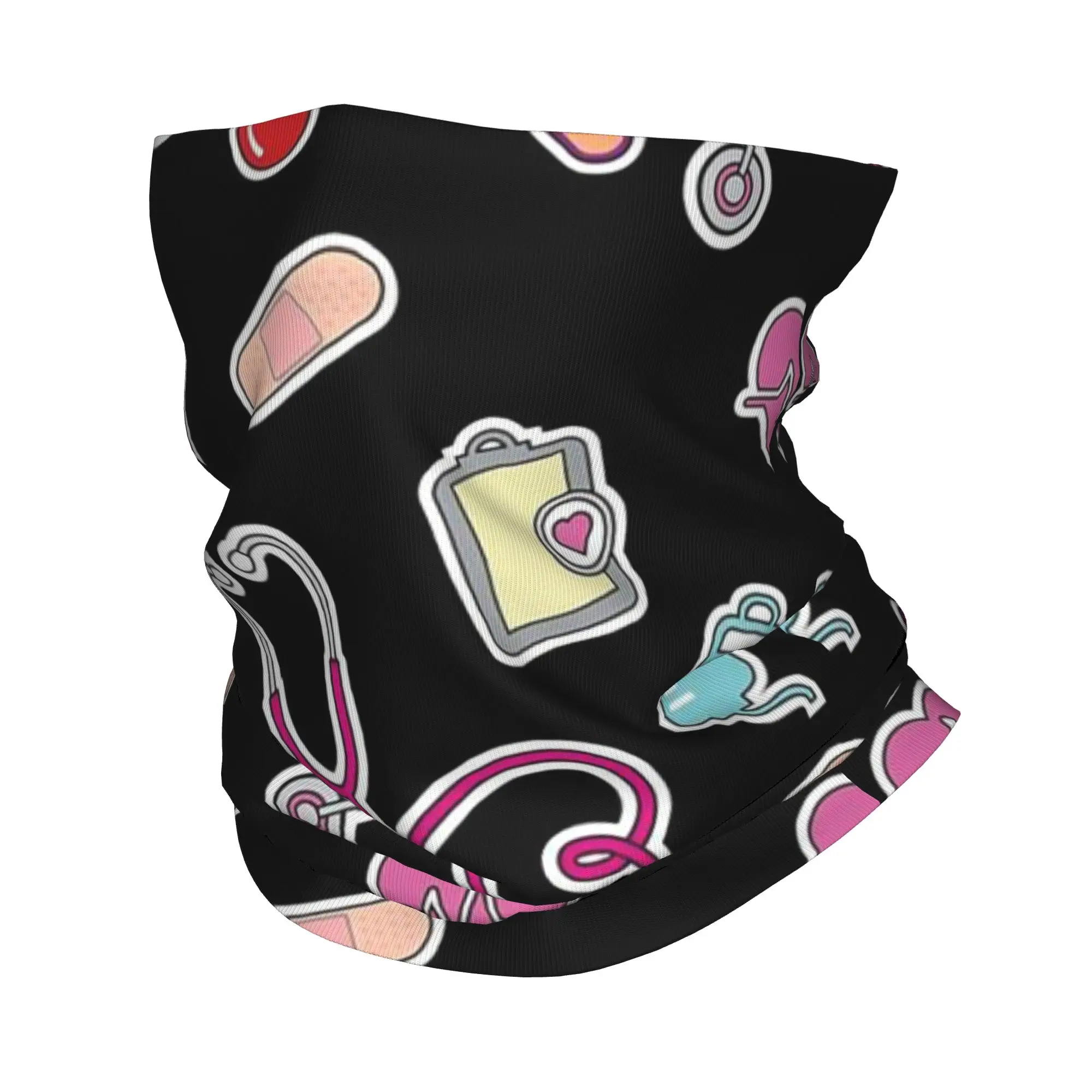 

Nursing Bandana Neck Cover Printed Mask Scarf Multi-use Face Mask Cycling For Men Women Adult