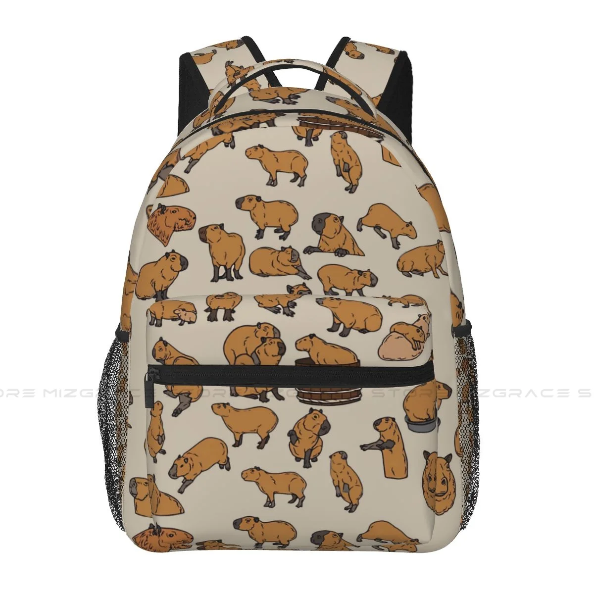 

Never Enough Capybaras Casual Knapsack for Men Women Capybara Guinea Pig Student Books Backpack School Laptop Bag Soft Rucksack