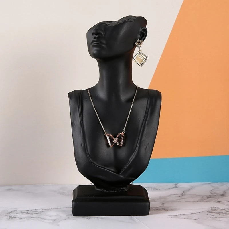 Neck Model Display Holder Modern Earrings Holder Mannequin Bust Stand Necklace Model Stand for Jewelry Displaying