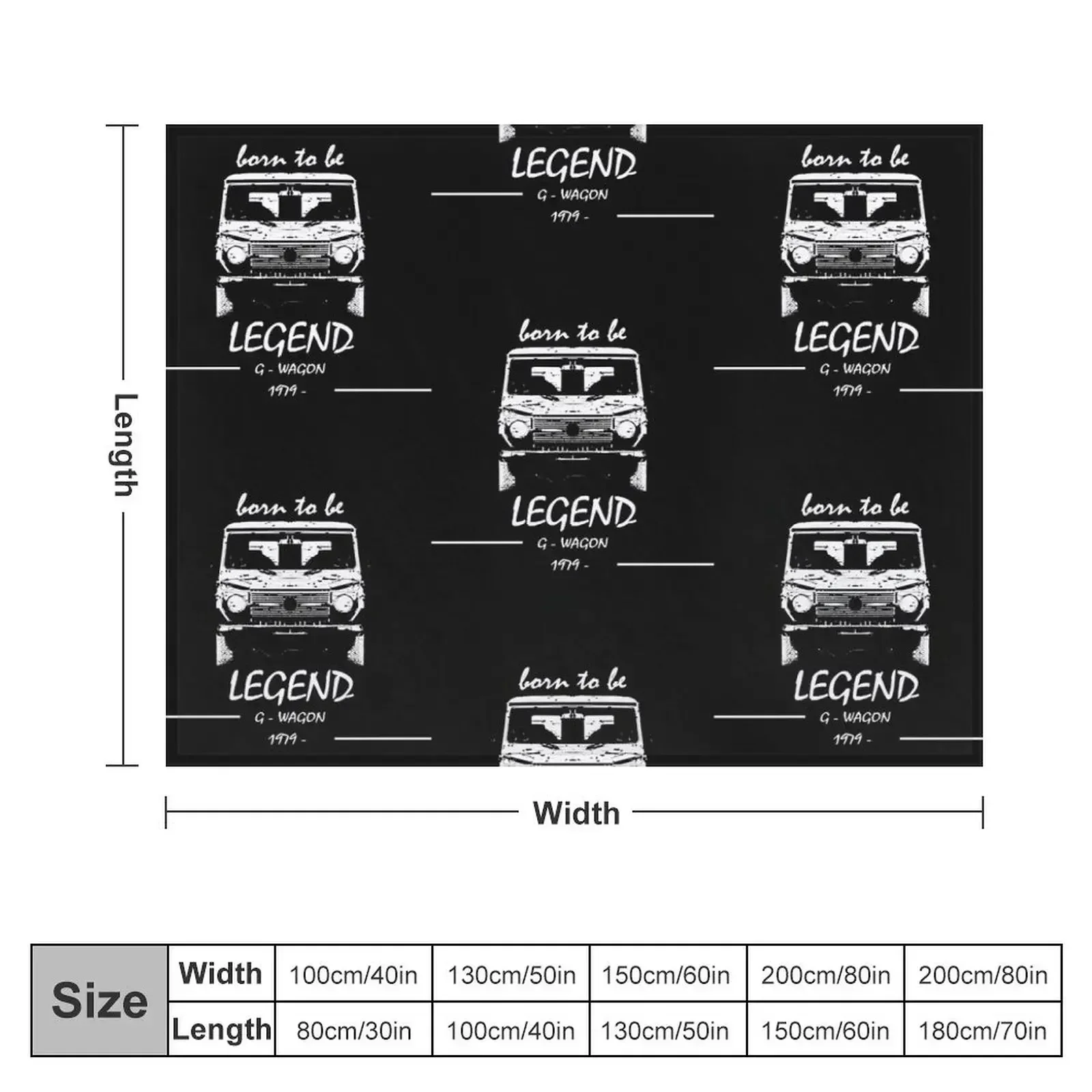 G wagon classic legend Throw Blanket christmas gifts Heavy Soft Blankets